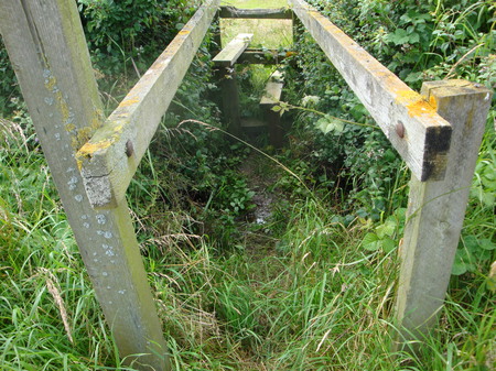 Missing footbridge
